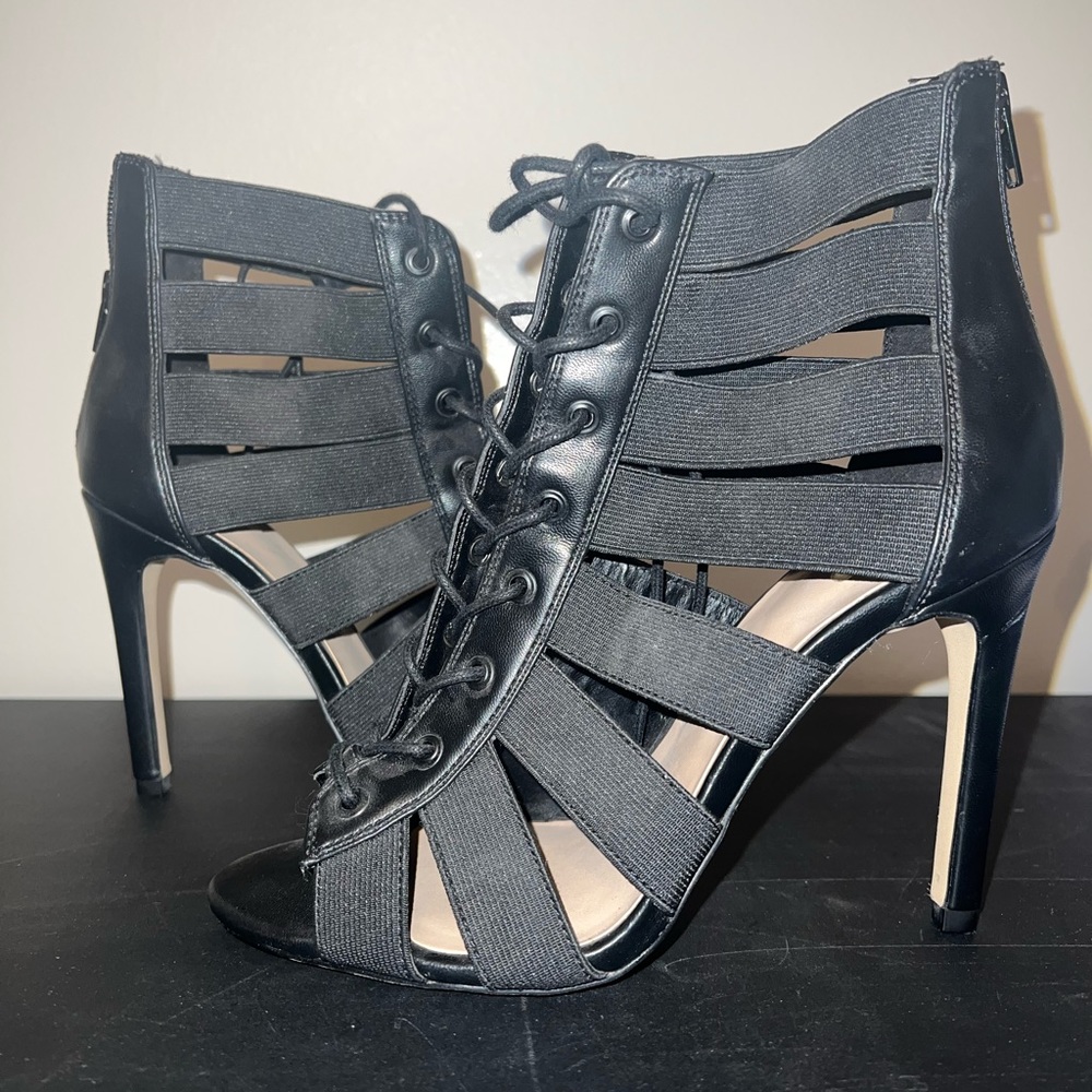 Open Toe Lace Booties